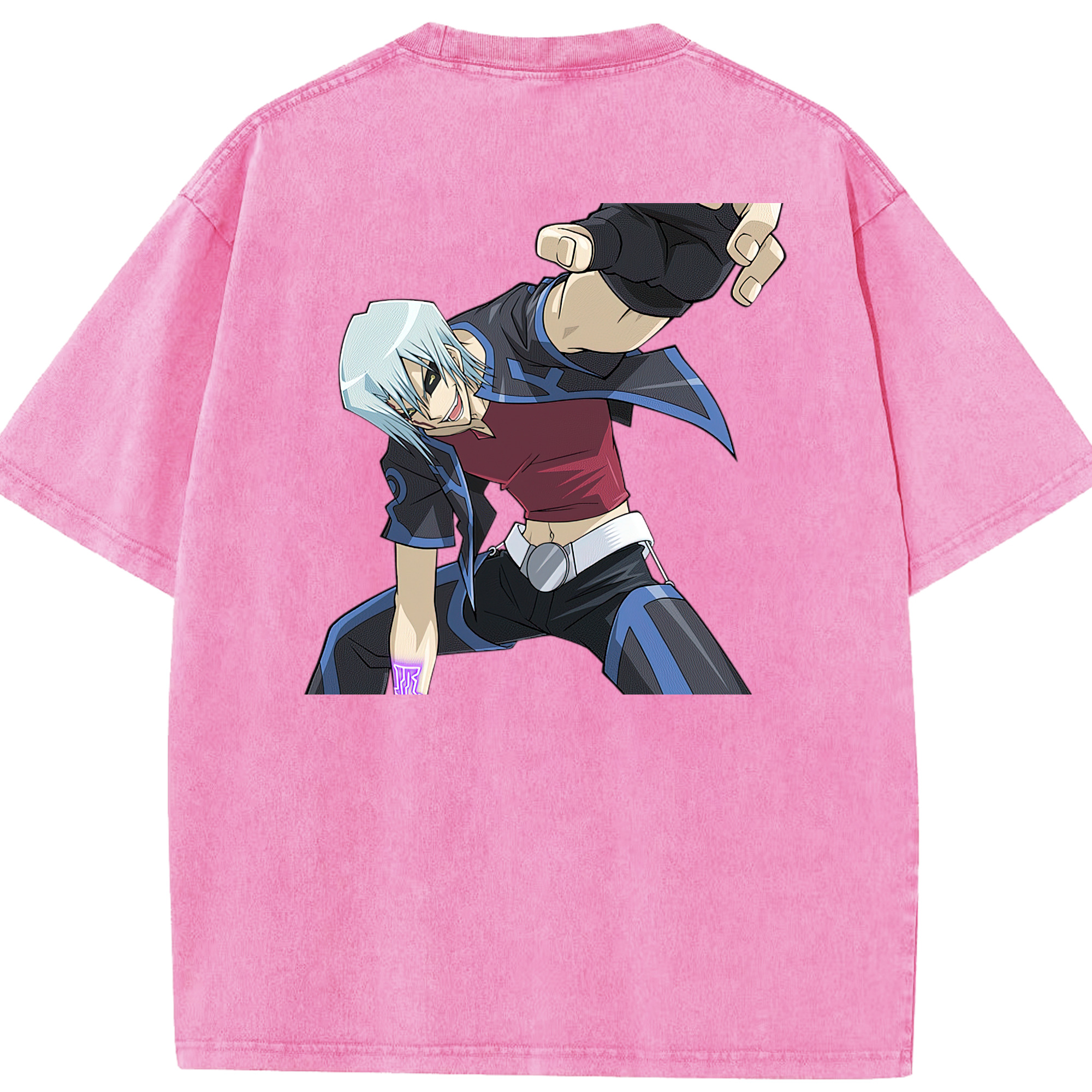 （画像用） 遊☆戯☆王 Yu-Gi-Oh! 綿100% ヴィンテージ風 半袖Tシャツ（背面プリント）